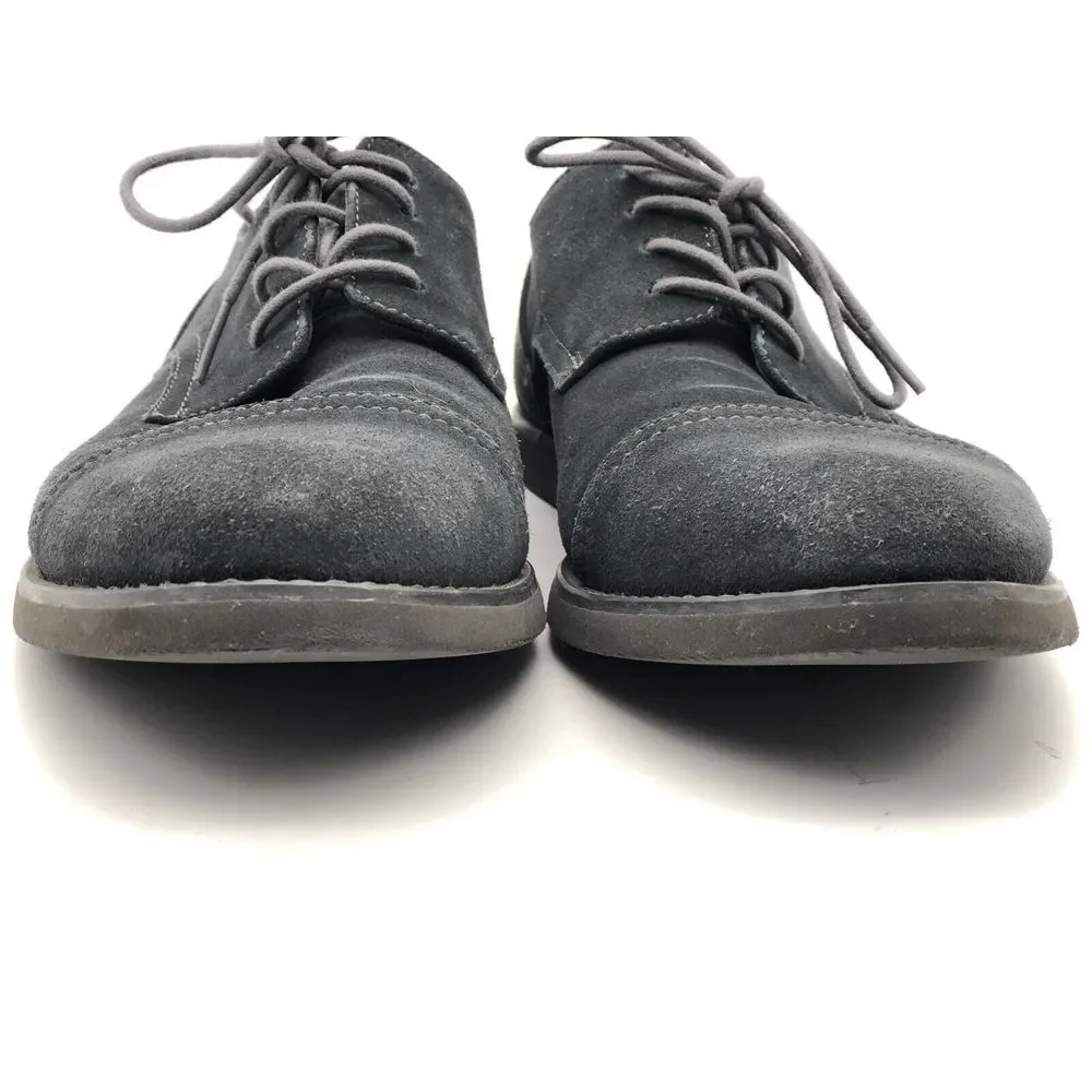 Calvin Klein Men's Casual Shoes Gray Suede Cap Toe Oxfords US Size‎ 11 EU 44